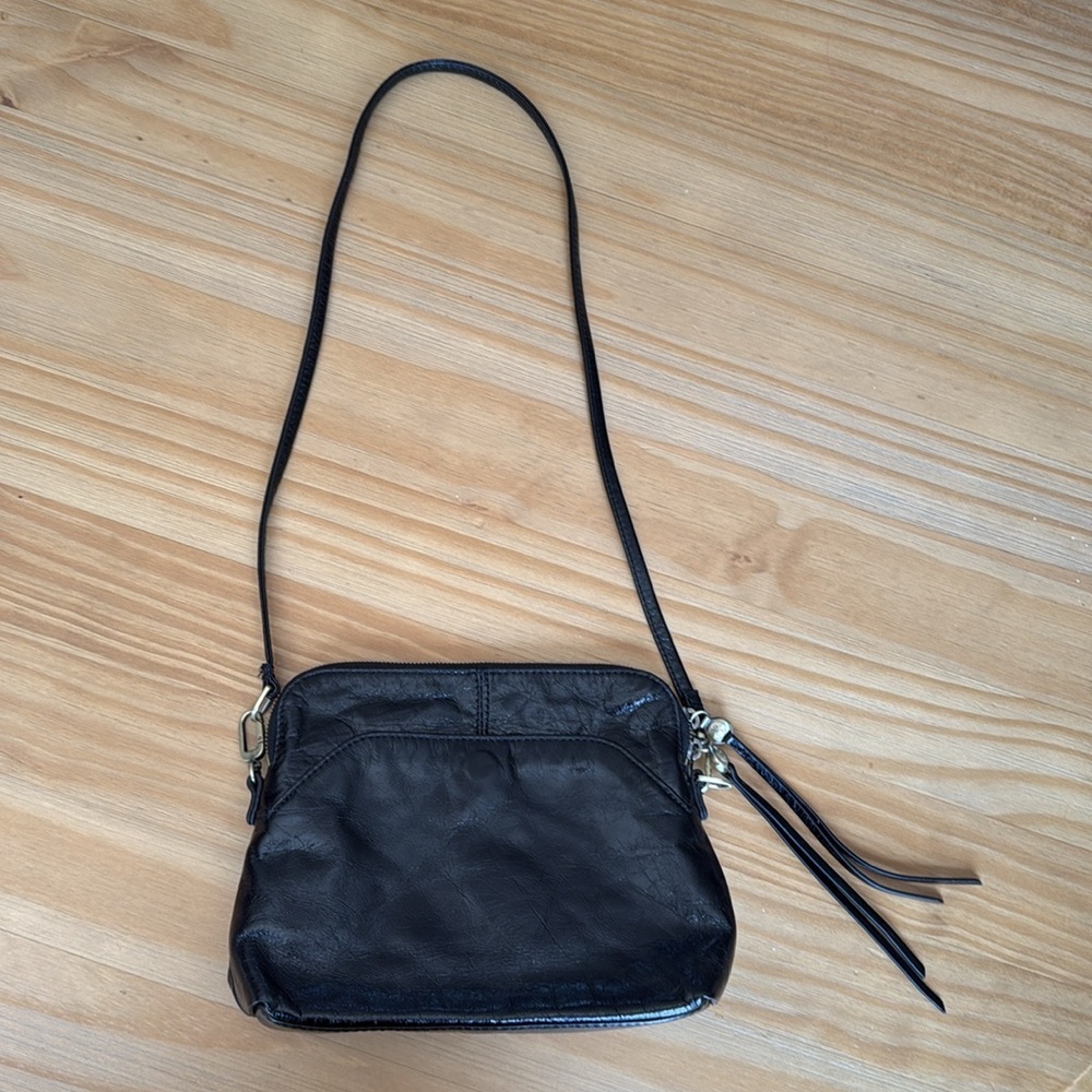 HOBO Black Genuine Leather Shoulder Bag - Picture 1 of 13